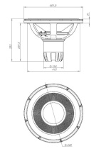 Difuzor woofer 18 inch 18 Sound 18NTLS5000 4 Ohm - Img 2