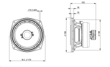 Difuzor coaxial 6.5 Inch B&C 6FHX51 - 8 Ohm - Img 4
