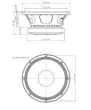 Difuzor woofer 10 inch 18 Sound 10M600 8 Ohm - Img 2