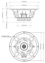 Difuzor woofer 10 inch 18 Sound 10NMB420 8 Ohm - Img 2