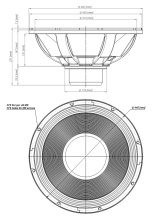 Difuzor woofer 18 inch 18 Sound 18NLW4100 4 Ohm - Img 3