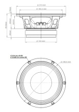 Difuzor woofer 8 inch 18 Sound 8MB500 8 Ohm - Img 3