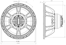 Difuzor coaxial 13.5 Inch B&C 14CXN88 - 8 Ohm - Img 4