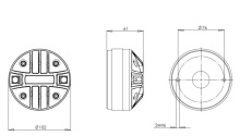Difuzor driver 1 Inch B&C DE180 - 8 Ohm - Img 2