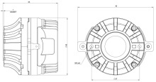 Difuzor driver 1 Inch B&C DH450H - 16 Ohm - Img 3