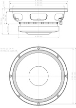 Difuzor woofer 12 inch 18 Sound 12LW1400 8 Ohm - Img 2
