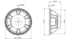 Difuzor woofer 12 inch B&C 12FW64 - 8 Ohm - Img 4