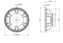 Difuzor woofer 12 inch B&C 12FW64 - 8 Ohm - Img 4