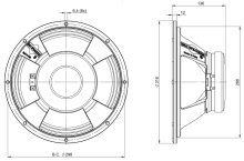 Difuzor woofer 12 inch B&C 320KC8A - 16 Ohm - Img 4