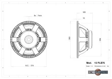 Difuzor woofer 15 inch B&C 15PLB76 - 8 Ohm - Img 4
