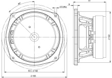 Difuzor woofer 5 inch B&C 5FG44 - 8 Ohm - Img 4