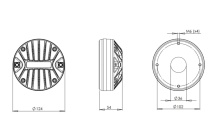 Difuzor driver 1.4 Inch B&C DE880TN - 8 Ohm - Img 2