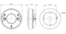 Difuzor driver 1.5 Inch B&C DE700TN - 8 Ohm - Img 2