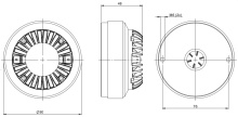 Difuzor driver 1 Inch B&C DE36 - 16 Ohm - Img 2