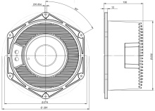Difuzor woofer 10 inch B&C 10NSM76 - 16 Ohm - Img 4