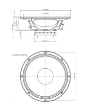 Difuzor woofer 12 inch 18 Sound 12ND730 8 Ohm - Img 2