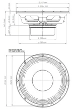 Difuzor woofer 12 inch 18 Sound 12NLW9410 8 Ohm - Img 3