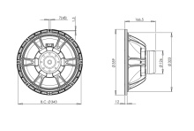 Difuzor woofer 14 inch B&C 14NDL88 - 4 Ohm - Img 4