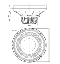 Difuzor woofer 15 inch 18 Sound 15NLW9300 8 Ohm - Img 2