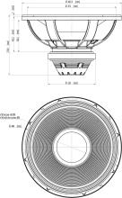 Difuzor woofer 18 inch 18 Sound 18NTLW3000 4 Ohm - Img 3
