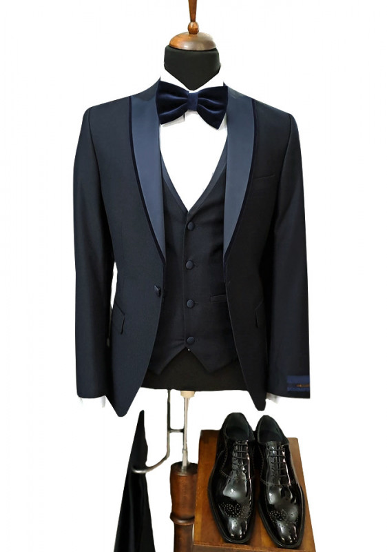 Costum Ceremonie Slim Fit Albastru