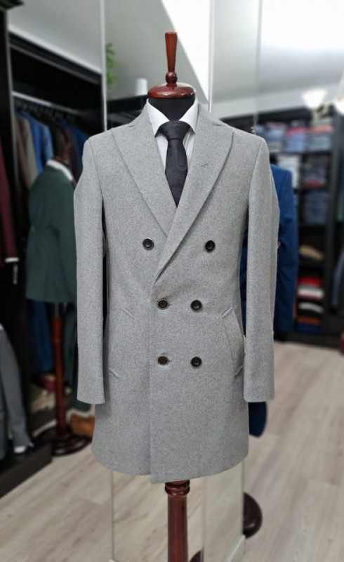 Palton Gri Elegant