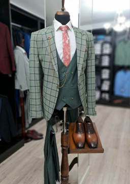 Costum Barbati Slim Fit Verde - Img 2