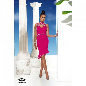 Rochie Mexton Roz Eleganta - Img 1