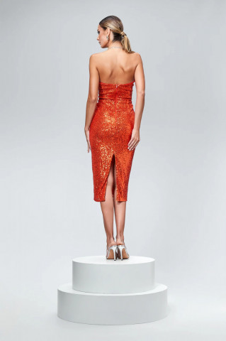 Rochie BBY Eleganta Portocalie - Img 2