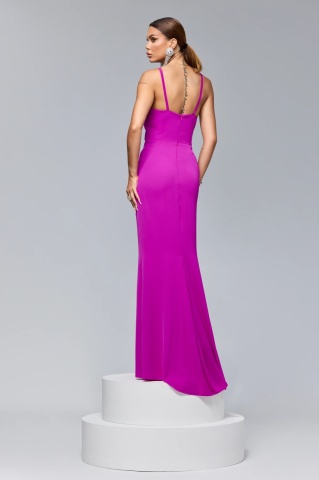 Rochie BBY Lunga Eleganta Roz - Img 3