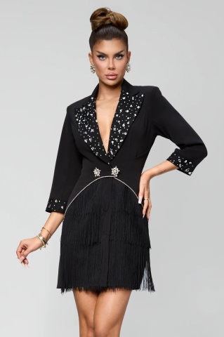 Rochie Sacou Neagra BBY Eleganta - Img 1