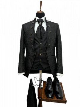 Costum Ceremonie Slim Fit Negru - Img 3