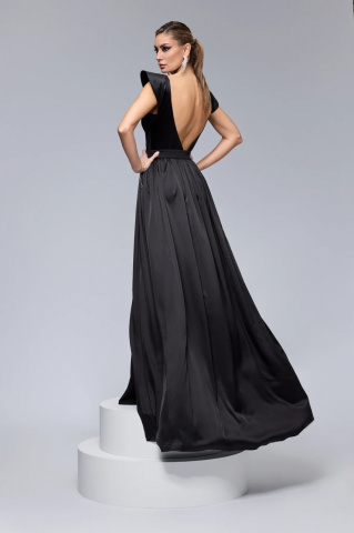 Rochie BBY Lunga Eleganta Neagra - Img 4