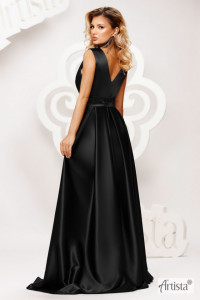 Rochie Lunga Neagra Artista - Img 2