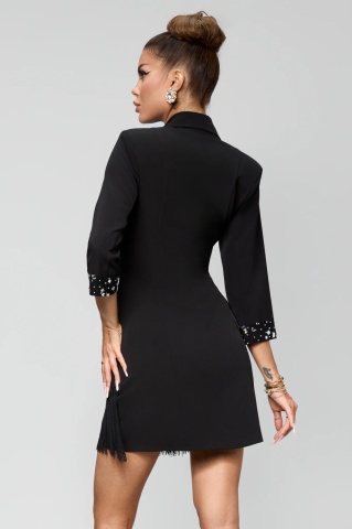 Rochie Sacou Neagra BBY Eleganta - Img 4