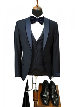 Costum Ceremonie Slim Fit Albastru - Img 1