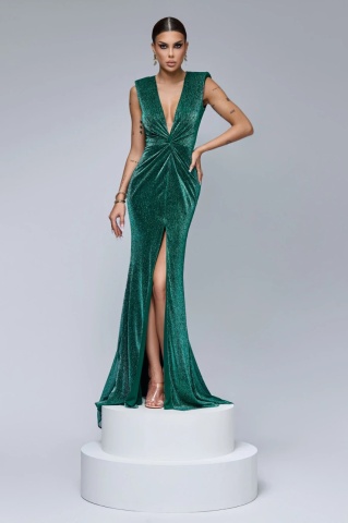 Rochie BBY Lunga Eleganta Verde - Img 1