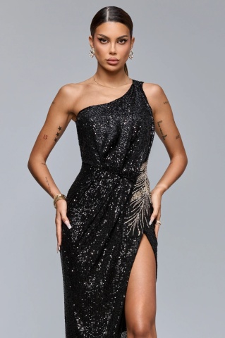 Rochie BBY Midi Eleganta Neagra - Img 2