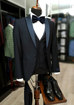 Costum Ceremonie Slim Fit Albastru - Img 3