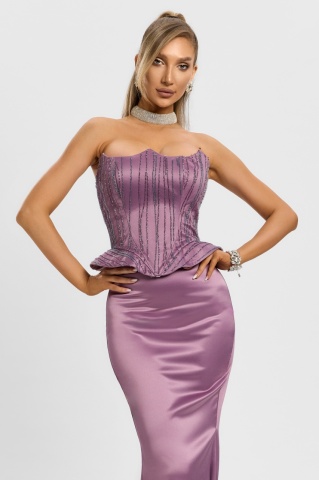 Rochie BBY Din 2 Piese Corset si Fusta - Img 2