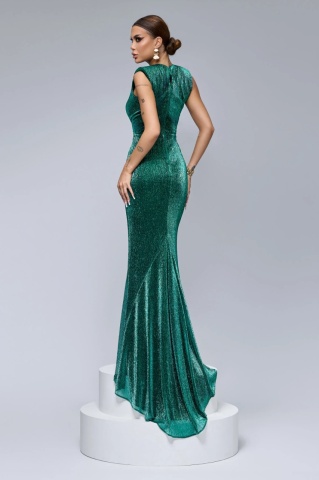 Rochie BBY Lunga Eleganta Verde - Img 2