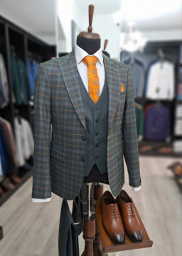 Costum Barbati Slim Fit Cu Vesta - Img 3