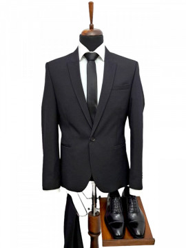 Costum Barbati Slim Negru - Img 1