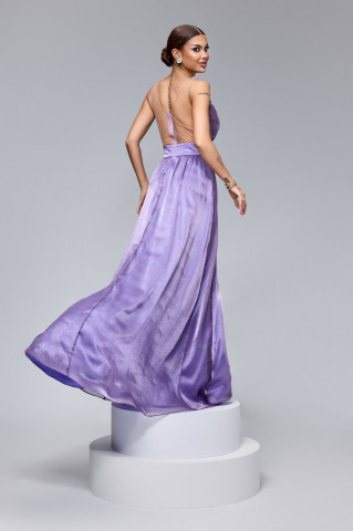 Rochie BBY Lunga Eleganta Mov - Img 5