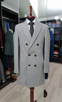 Palton Gri Elegant