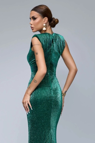 Rochie BBY Lunga Eleganta Verde - Img 4