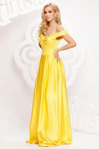 Rochie Artista Galbena Tafta - Img 1