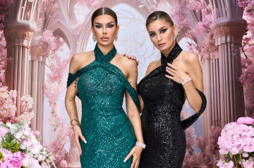 Rochie BBY Lunga Eleganta Verde Smarald Din Paiete - Img 3