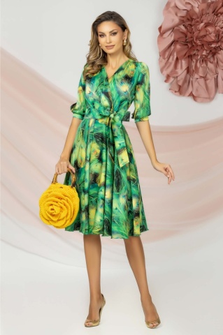 Rochie Pretty Girl De Zi Vaporoasa Verde - Img 1
