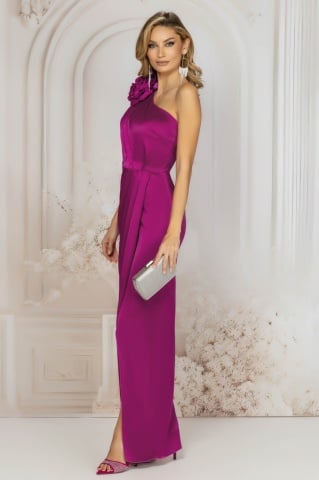 Rochie Pretty Girl Lunga Magenta - Img 3